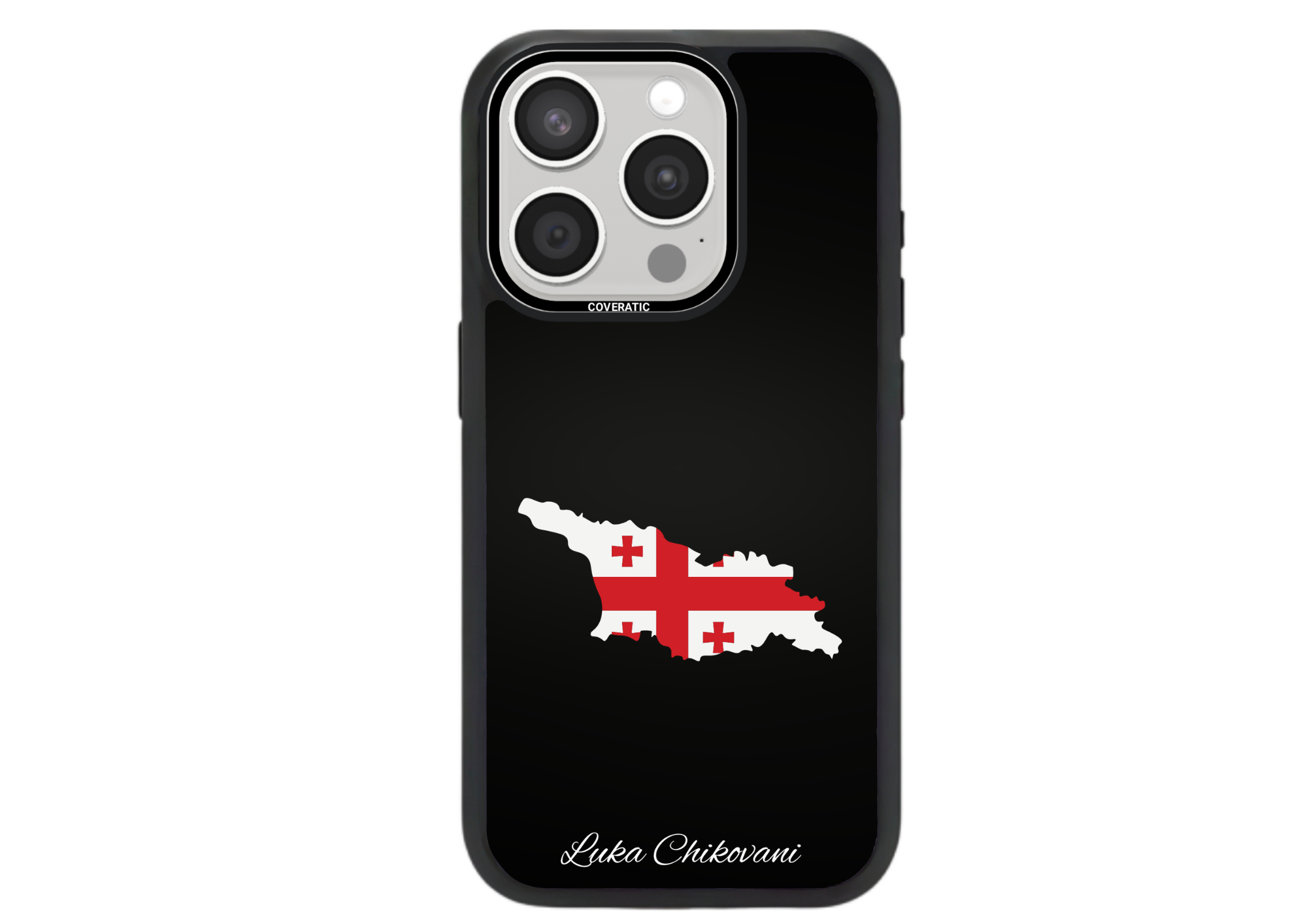 Personalisierte Handyhülle mit Land Flaggen Georgia– Pro Shock