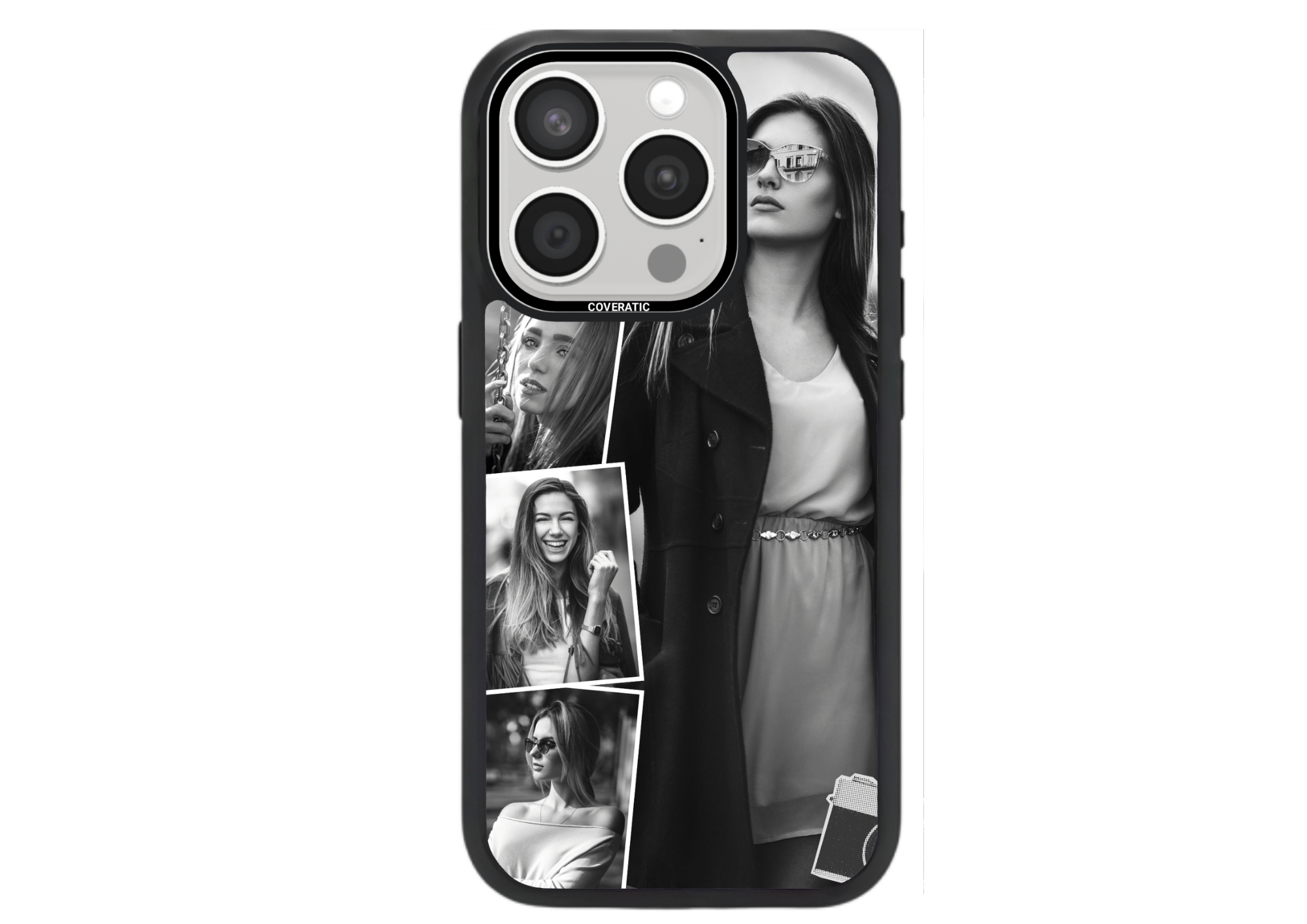 Personalisierte Handyhülle mit 4 Fotos 1 – Pro Shock - COVERATIC