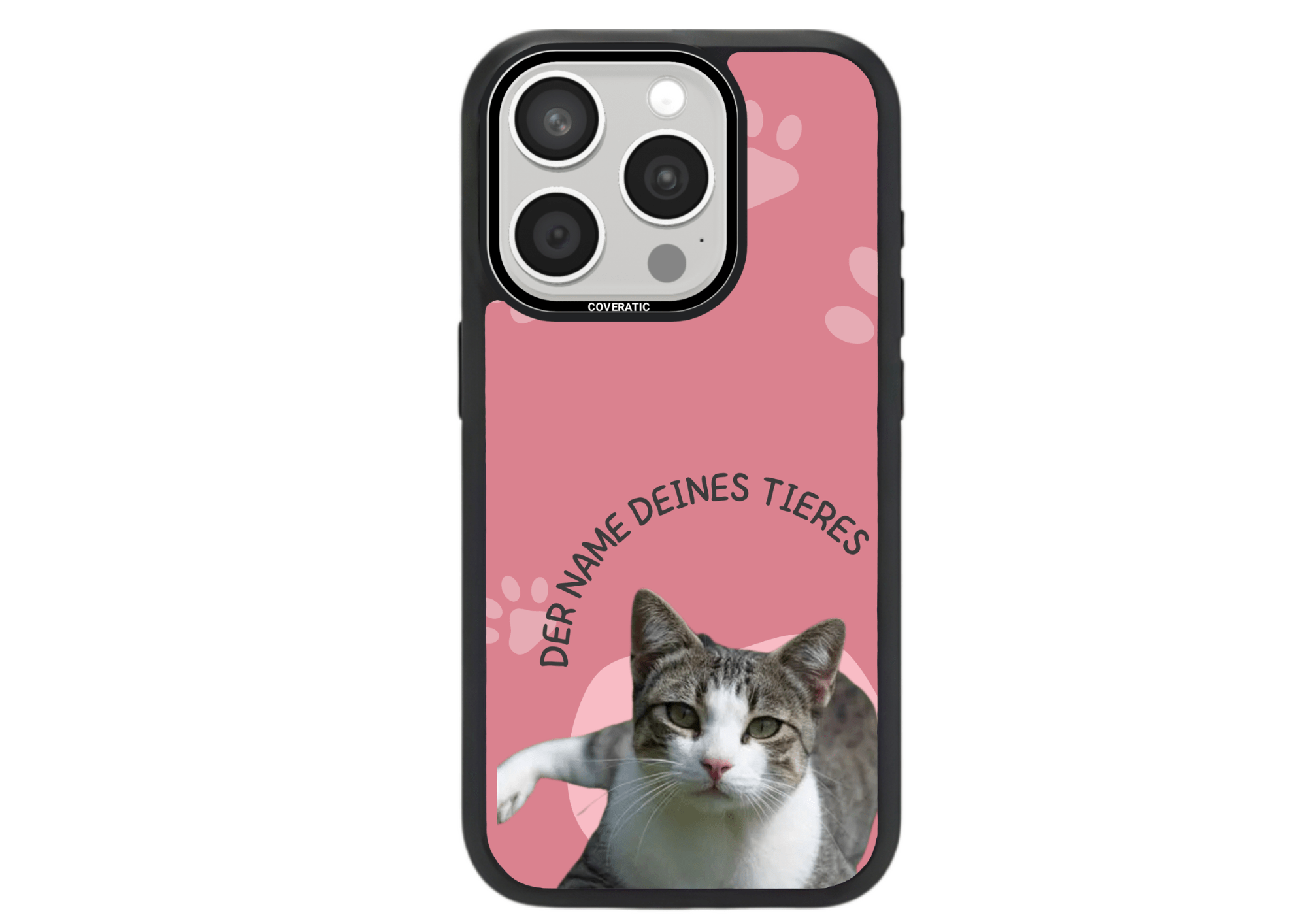 Personalisierte Handyhülle mit deinem Haustier Foto und name - Pro Shock - COVERATIC