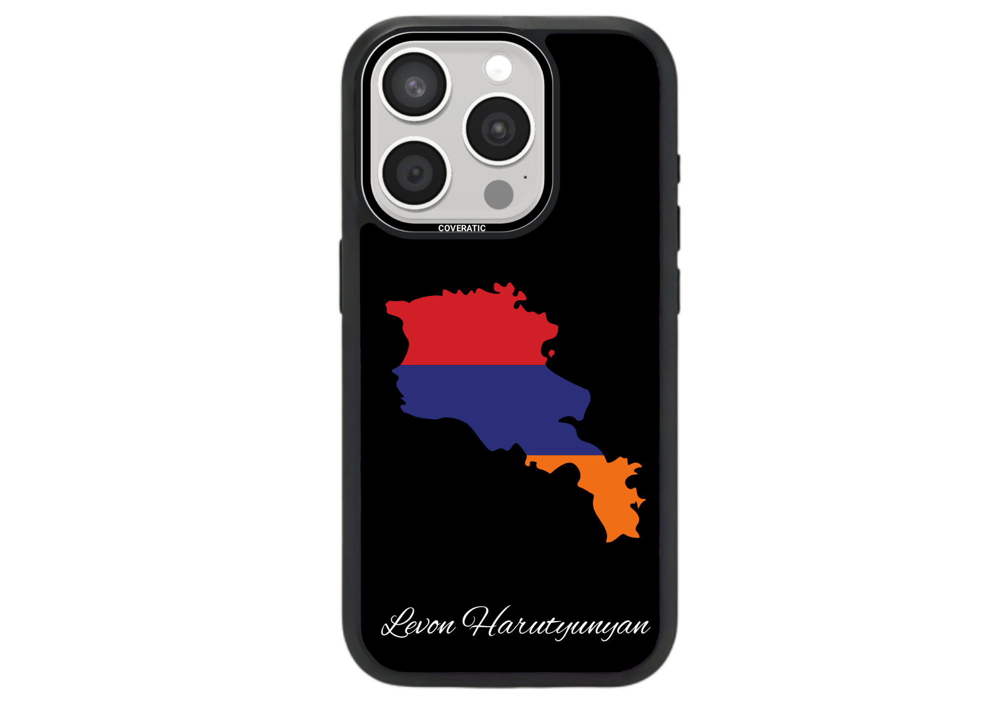 Personalisierte Handyhülle mit Land Flaggen Armenien– Pro Shock - COVERATIC
