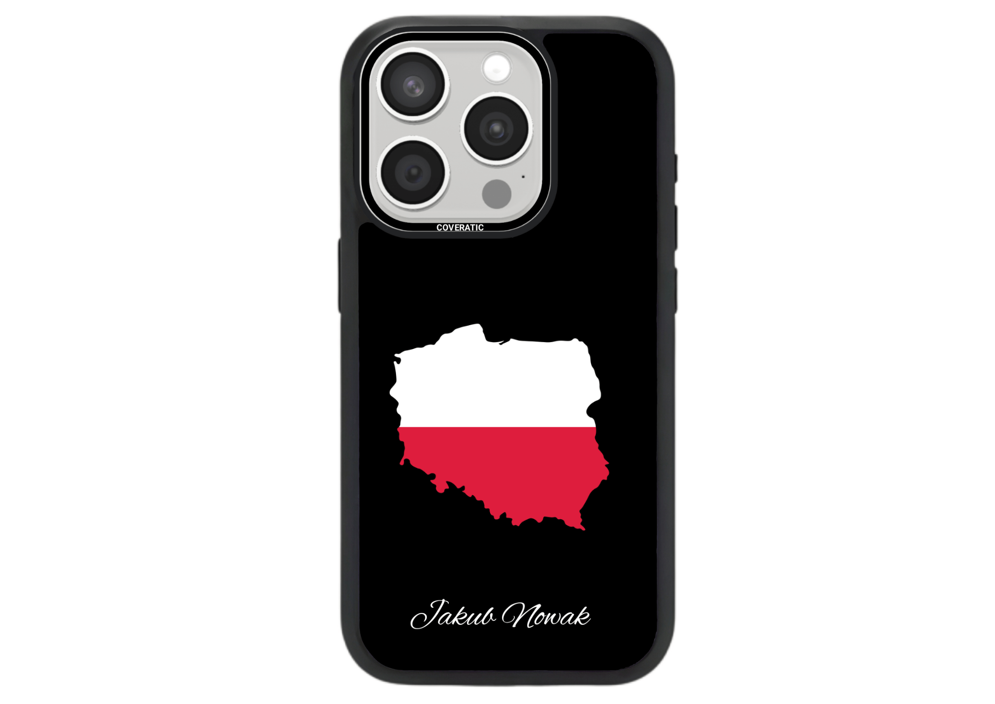 Personalisierte Handyhülle mit Land Flaggen Poland– Pro Shock - COVERATIC