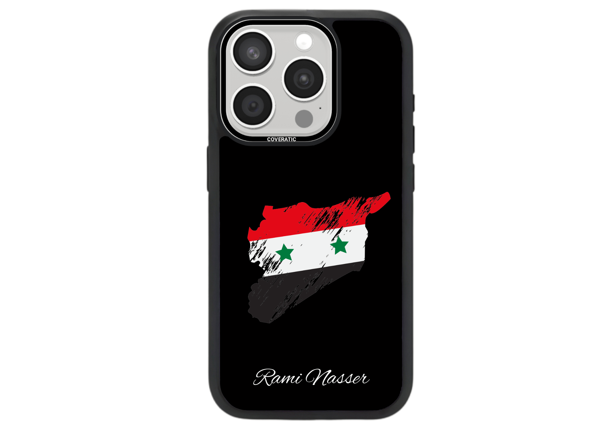 Personalisierte Handyhülle mit Land Flaggen Republik Syrien – Pro Shock - COVERATIC