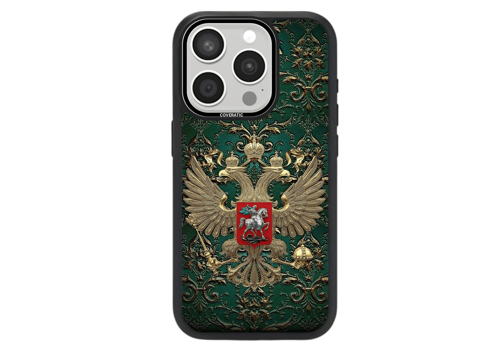 Personalisierte Handyhülle mit New Green Landeswappen Russian – Pro Shock - COVERATIC