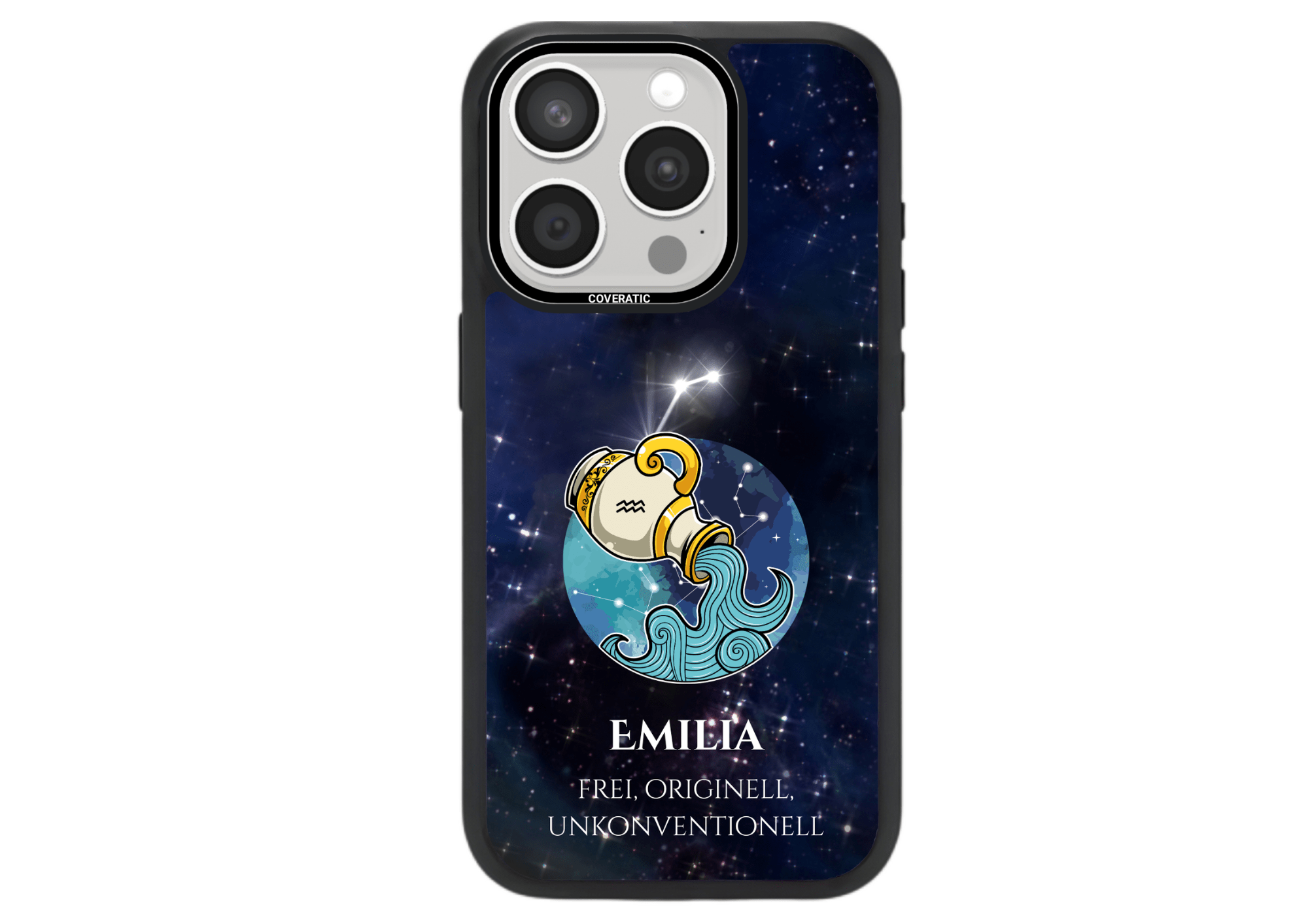 Personalisierte Handyhüllen mit Sternzeichen Wassermann - Pro Shock - COVERATIC