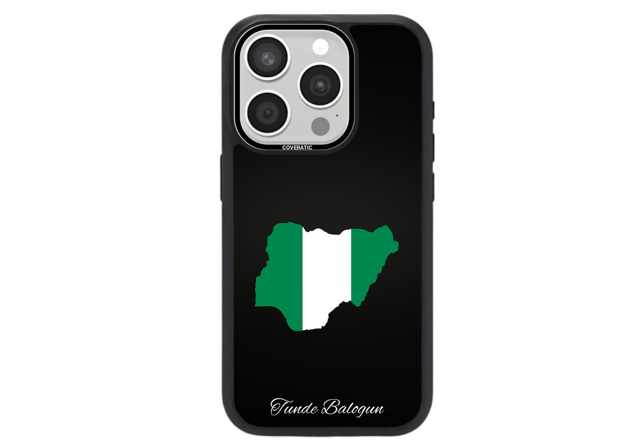 Personalisierte Handyhülle mit Land Flaggen Nigeria – Pro Shock