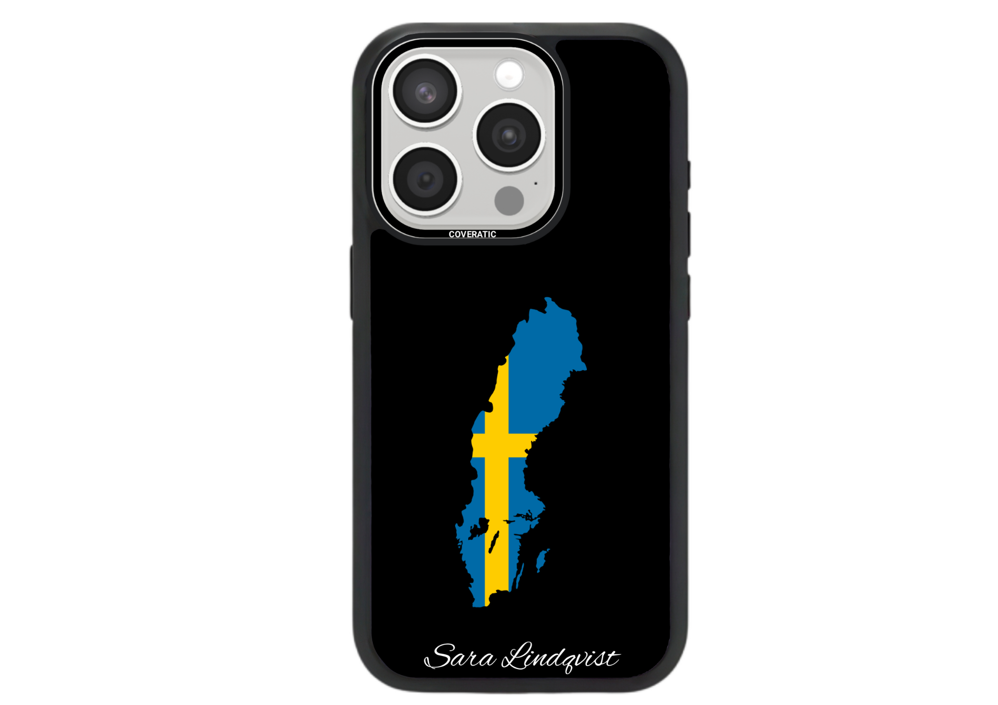 Personalisierte Handyhülle mit Land Flaggen Schweden– Pro Shock