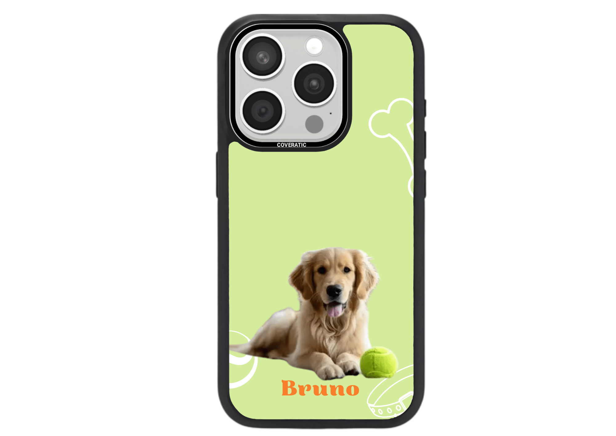 Personalisierte Handyhülle mit deinem Haustier Foto und name 1 - Pro Shock - COVERATIC