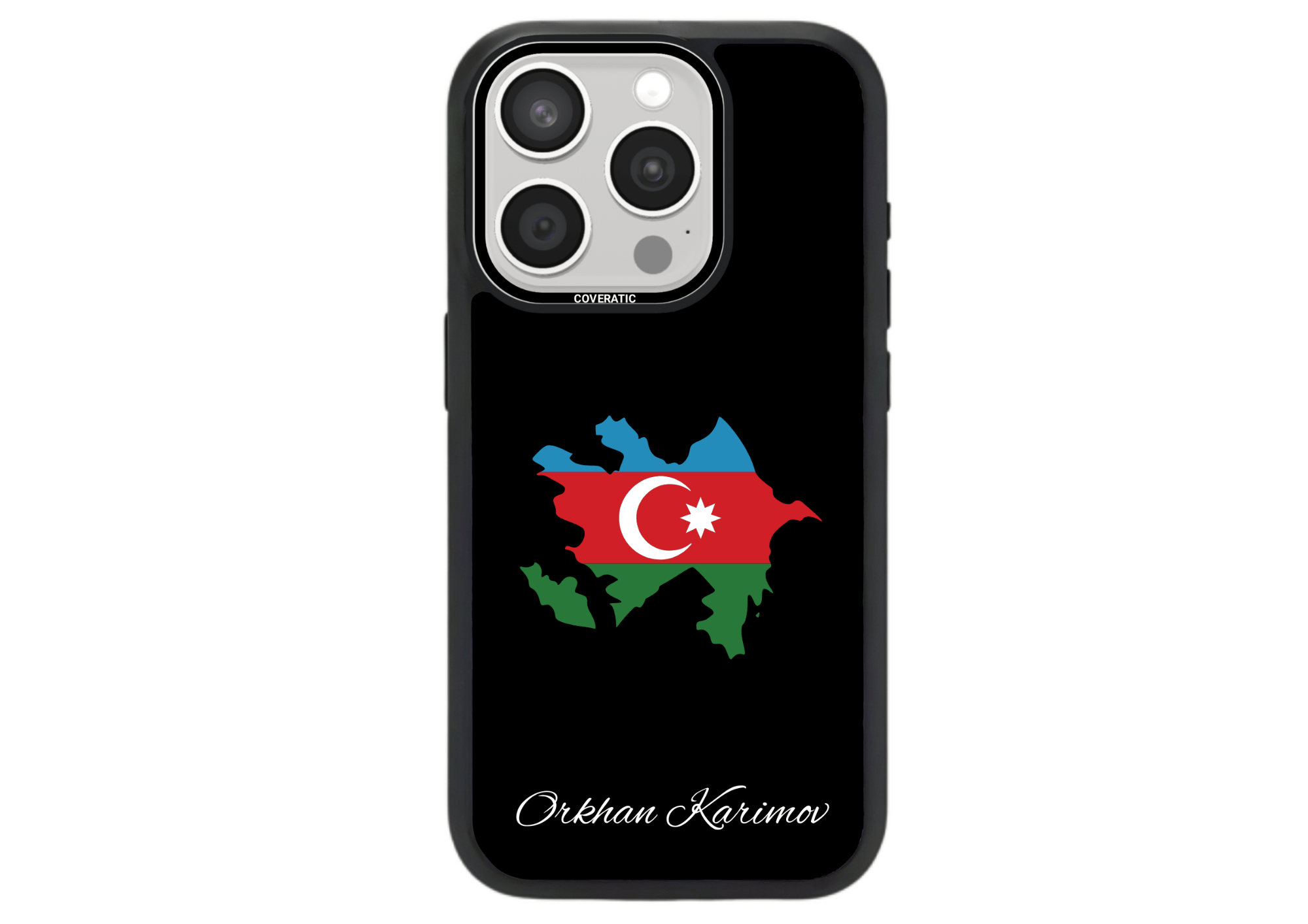 Personalisierte Handyhülle mit Land Flaggen Azerbaijan– Pro Shock - COVERATIC