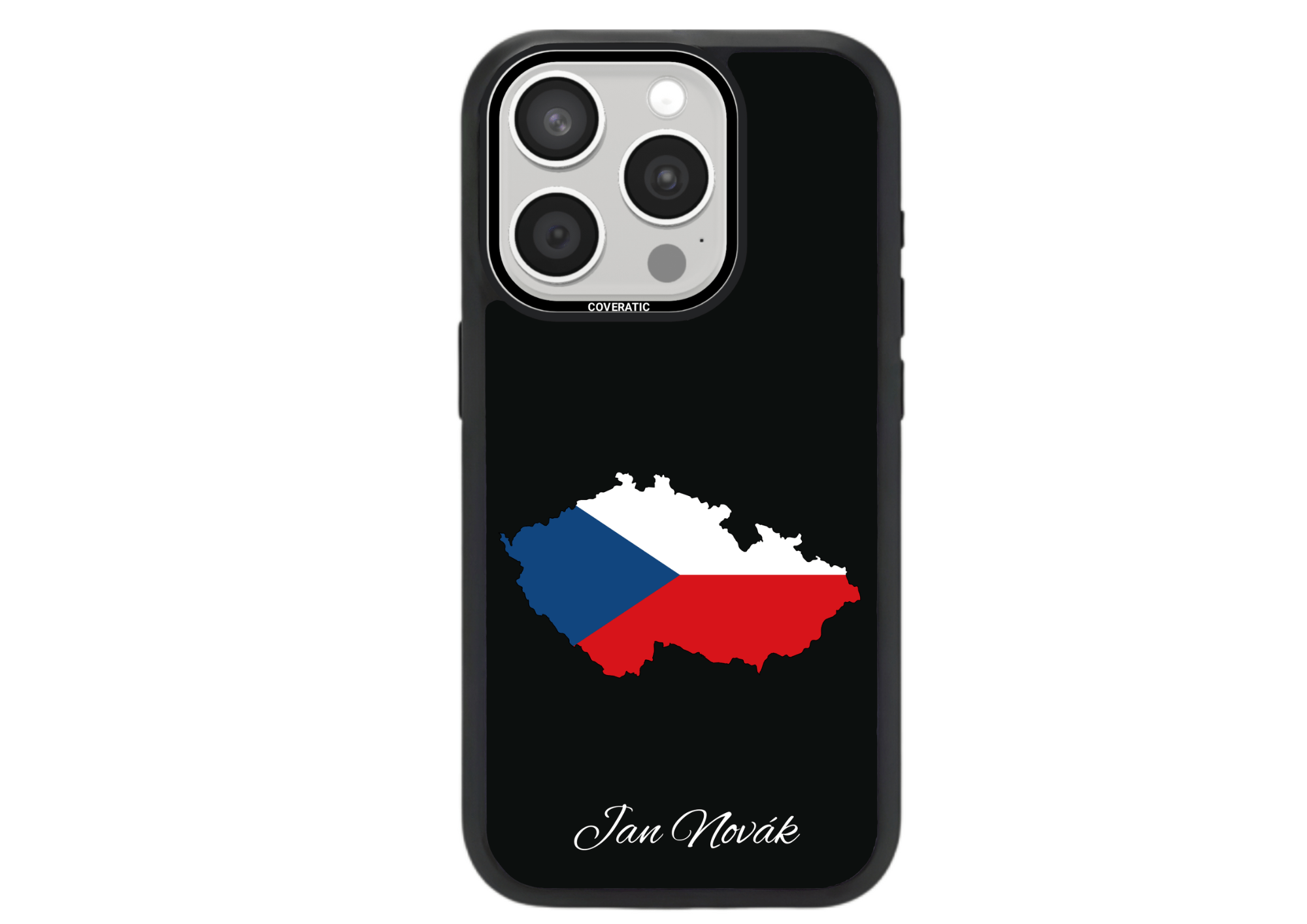 Personalisierte Handyhülle mit Land Flaggen Czech Republik – Pro Shock - COVERATIC