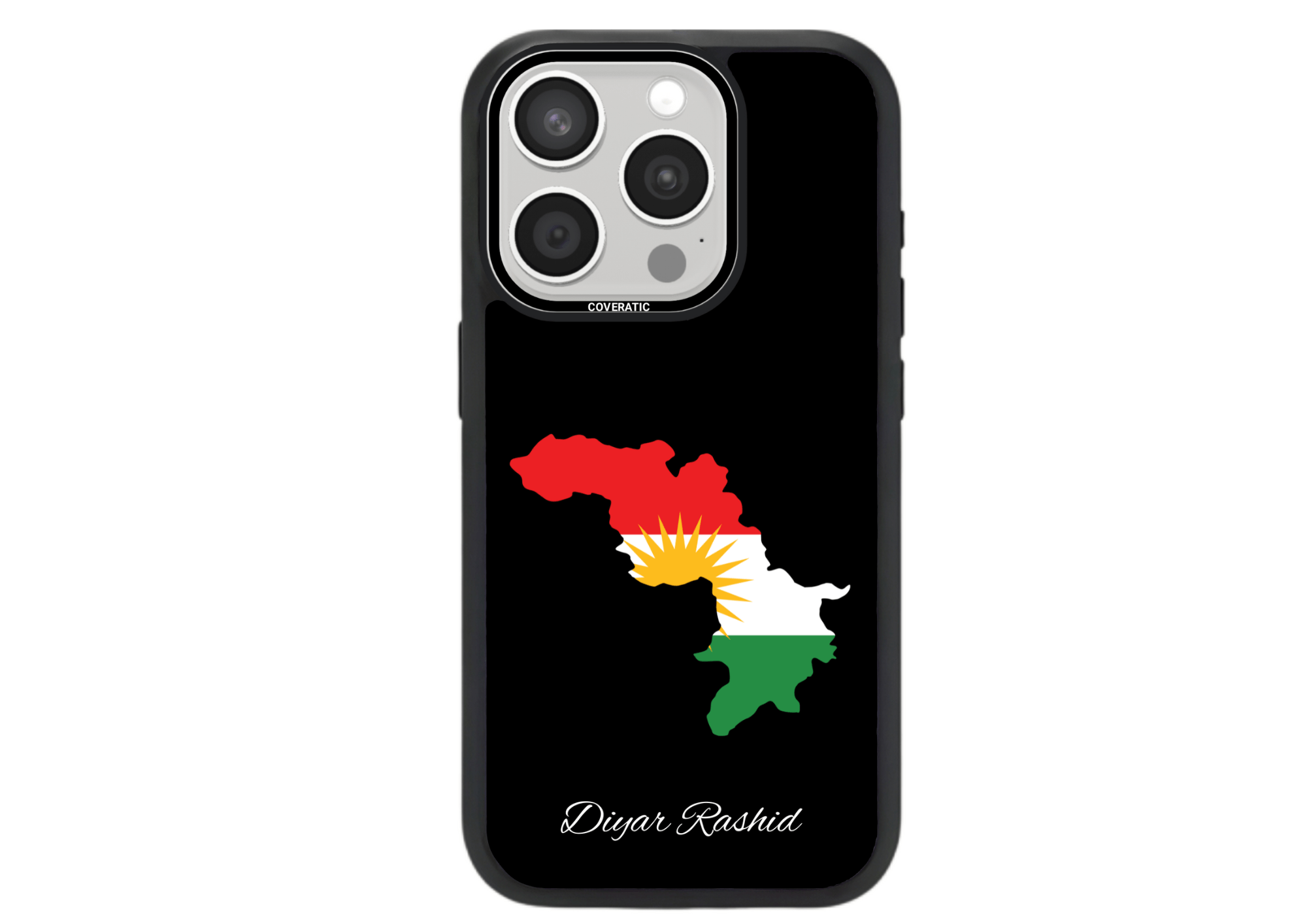 Personalisierte Handyhülle mit Land Flaggen Kurdistan – Pro Shock - COVERATIC