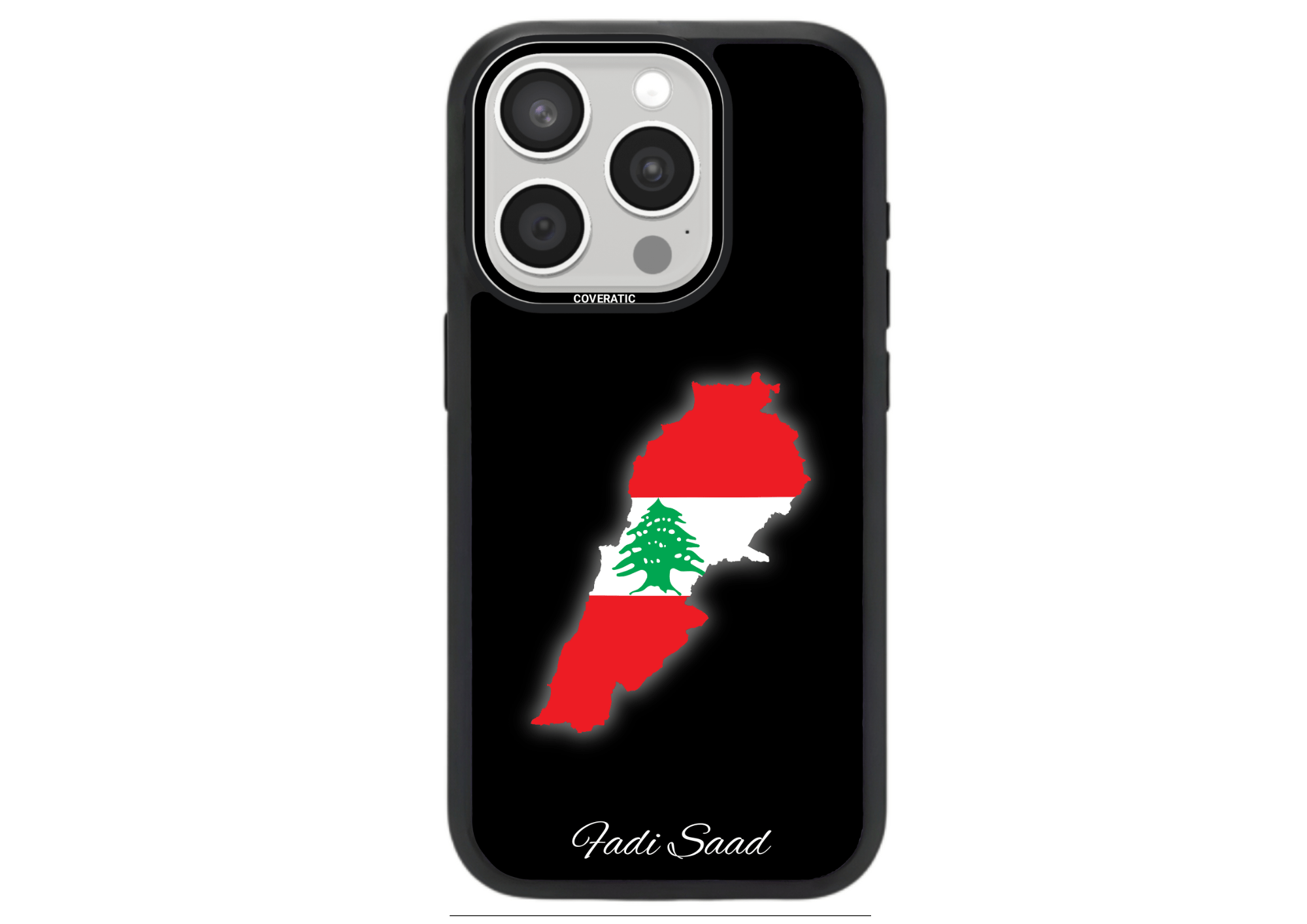 Personalisierte Handyhülle mit Land Flaggen Lebanon– Pro Shock - COVERATIC