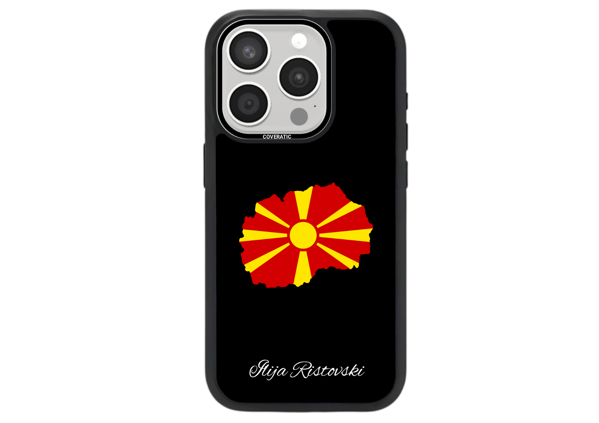 Personalisierte Handyhülle mit Land Flaggen Macedonia– Pro Shock - COVERATIC
