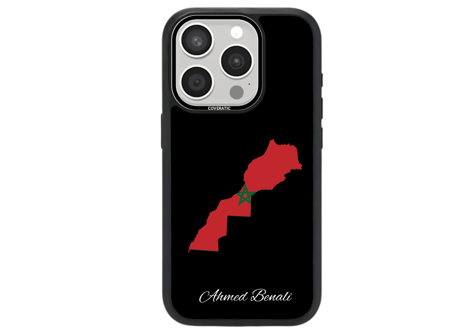 Personalisierte Handyhülle mit Land Flaggen Marokko – Pro Shock - COVERATIC