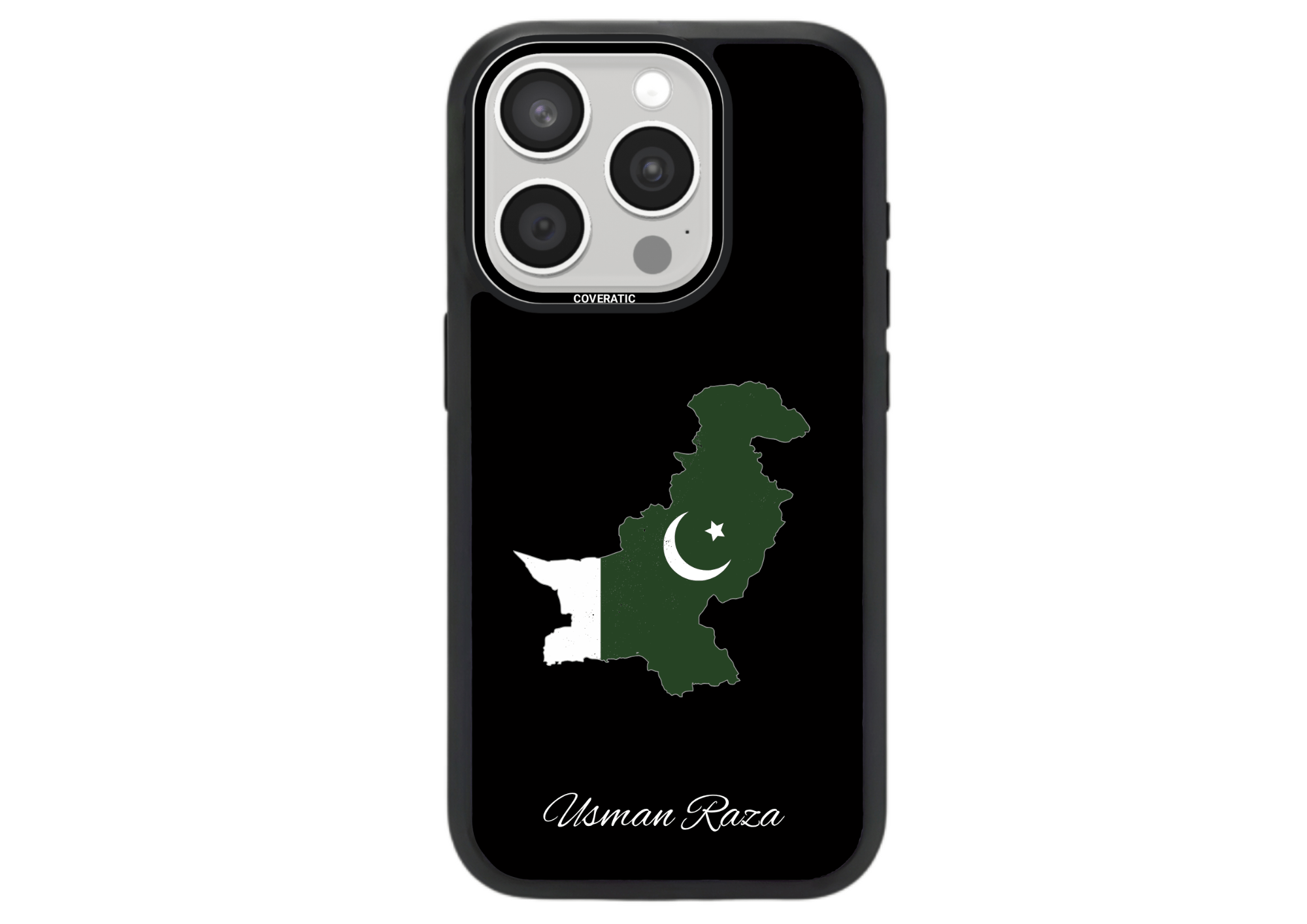 Personalisierte Handyhülle mit Land Flaggen Pakistan – Pro Shock - COVERATIC