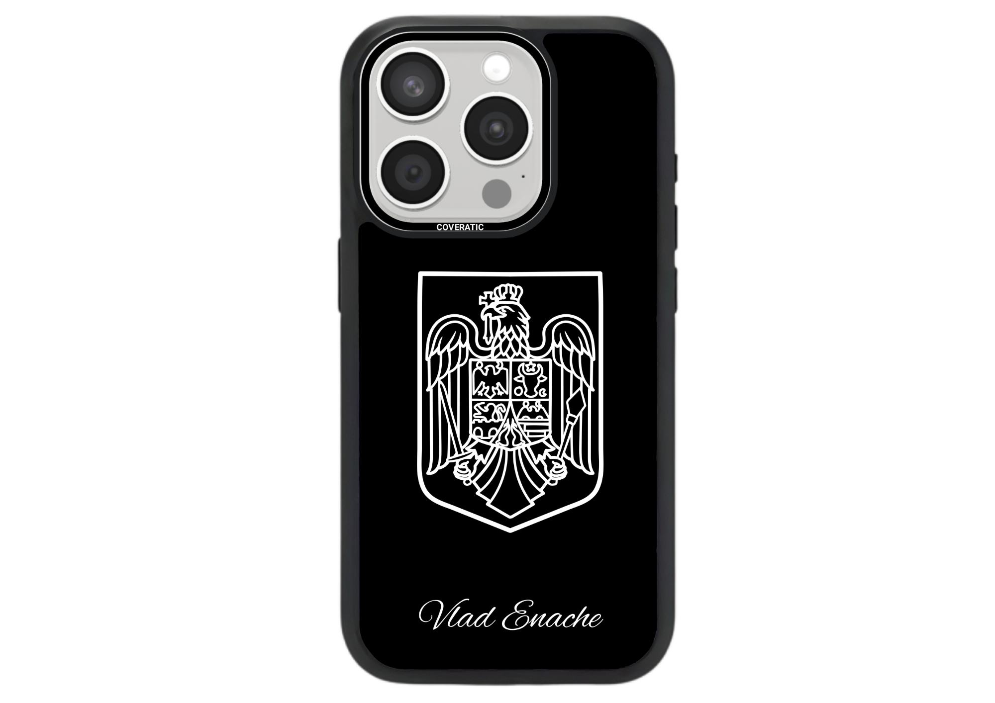 Personalisierte Handyhülle mit Landeswappen Romanian– Pro Shock - COVERATIC