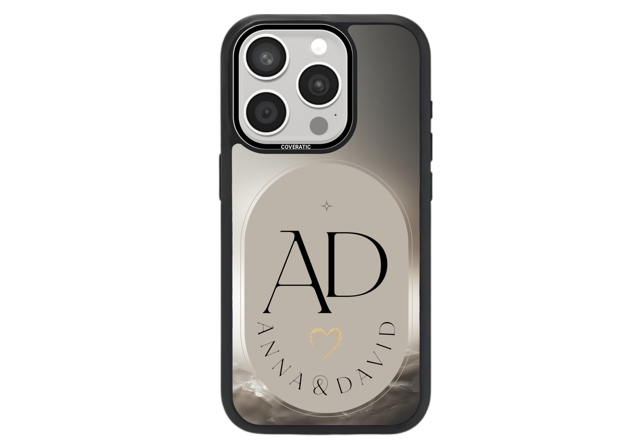 Personalisierte Handyhülle mit Name couple - Pro Shock - COVERATIC