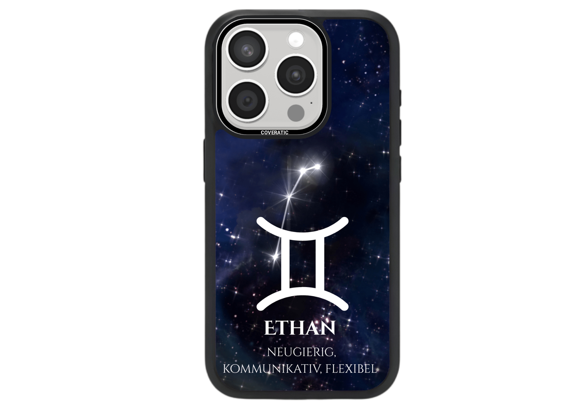Personalisierte Handyhüllen mit Sternzeichen Zwillinge - Pro Shock - COVERATIC